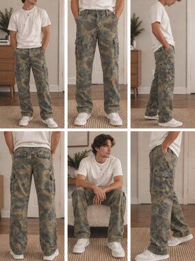 Arizona Camo Cargo Pants Womens Camouflage Utility Y2K Grunge